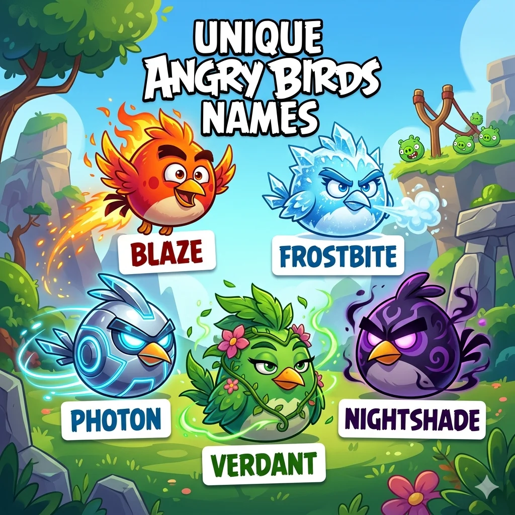 Unique Angry Birds Names