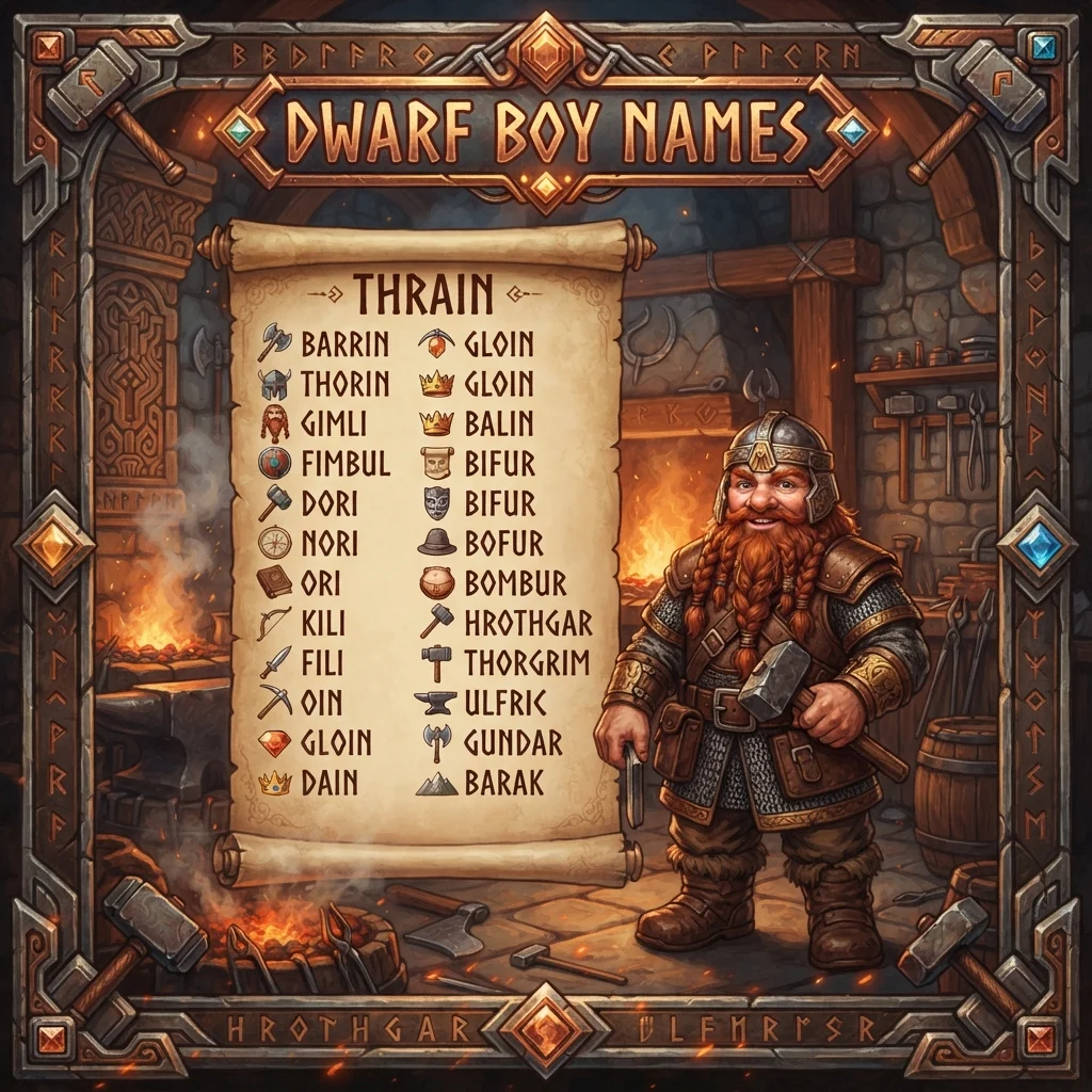 Dwarf Boy Names
