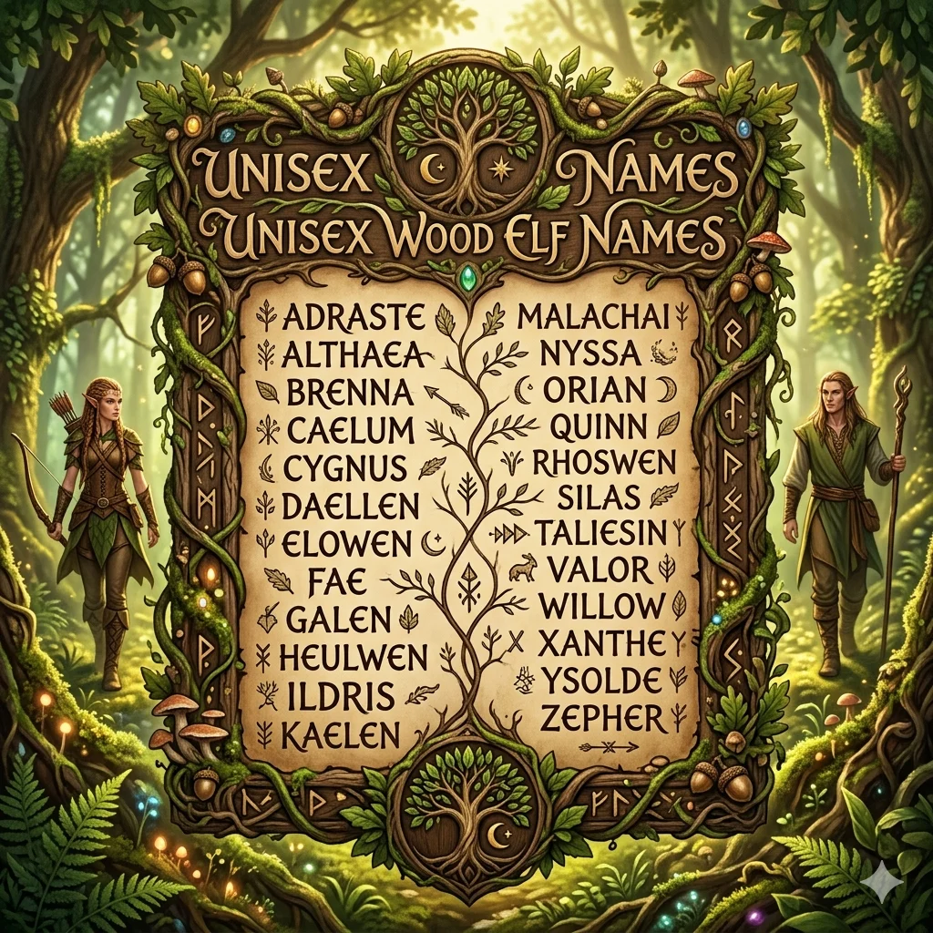 female wood elf names