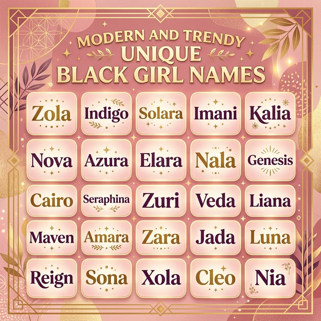 Modern and Trendy Unique Black Girl Names