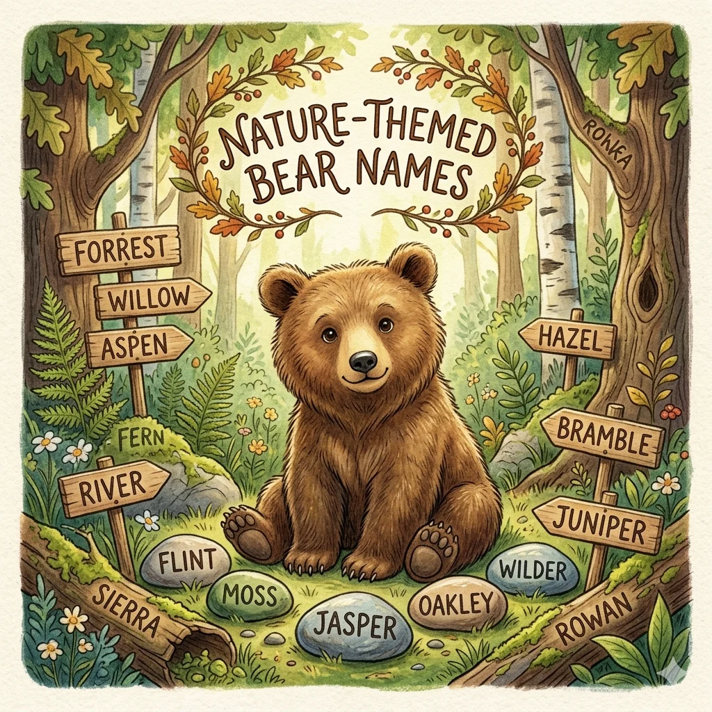 Nature-Themed Bear Names