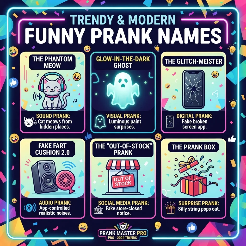 Trendy & Modern Funny Prank Names