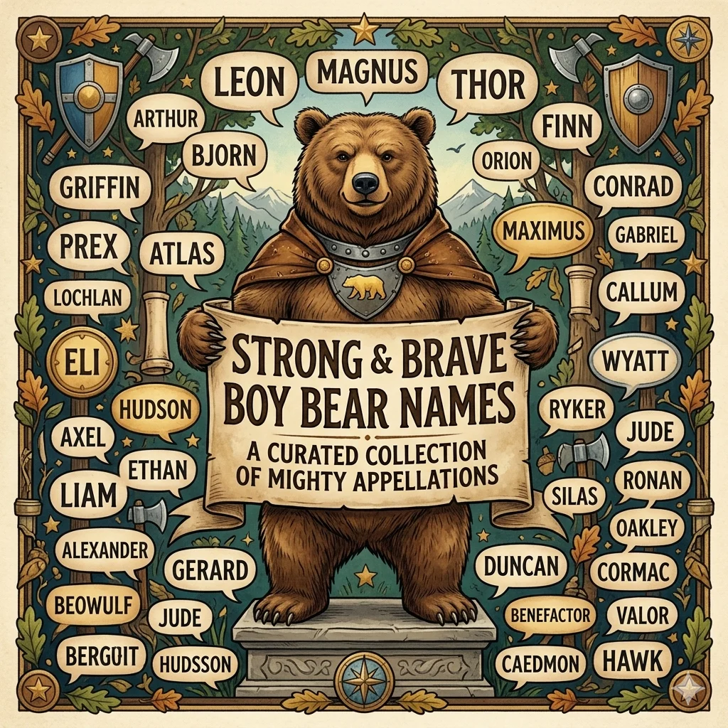 Strong & Brave Boy Bear Names