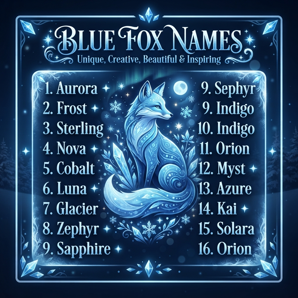 Blue Fox Names