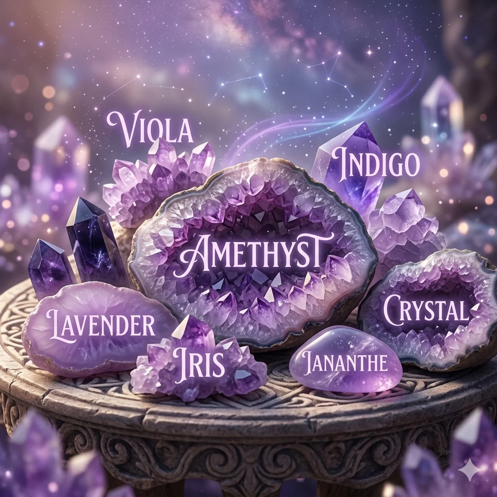 Purple Crystal Names for Girls