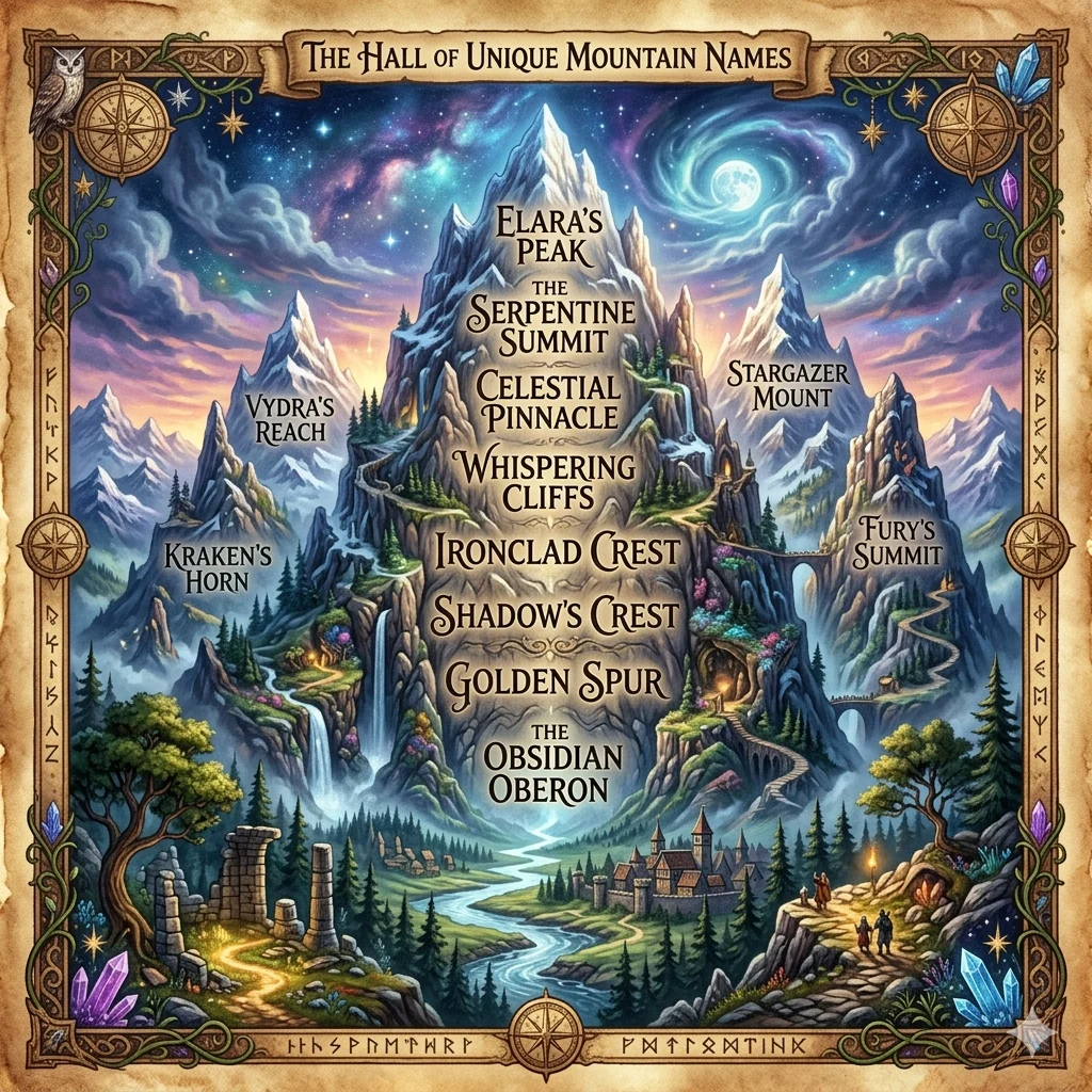 Unique Names of Mountains