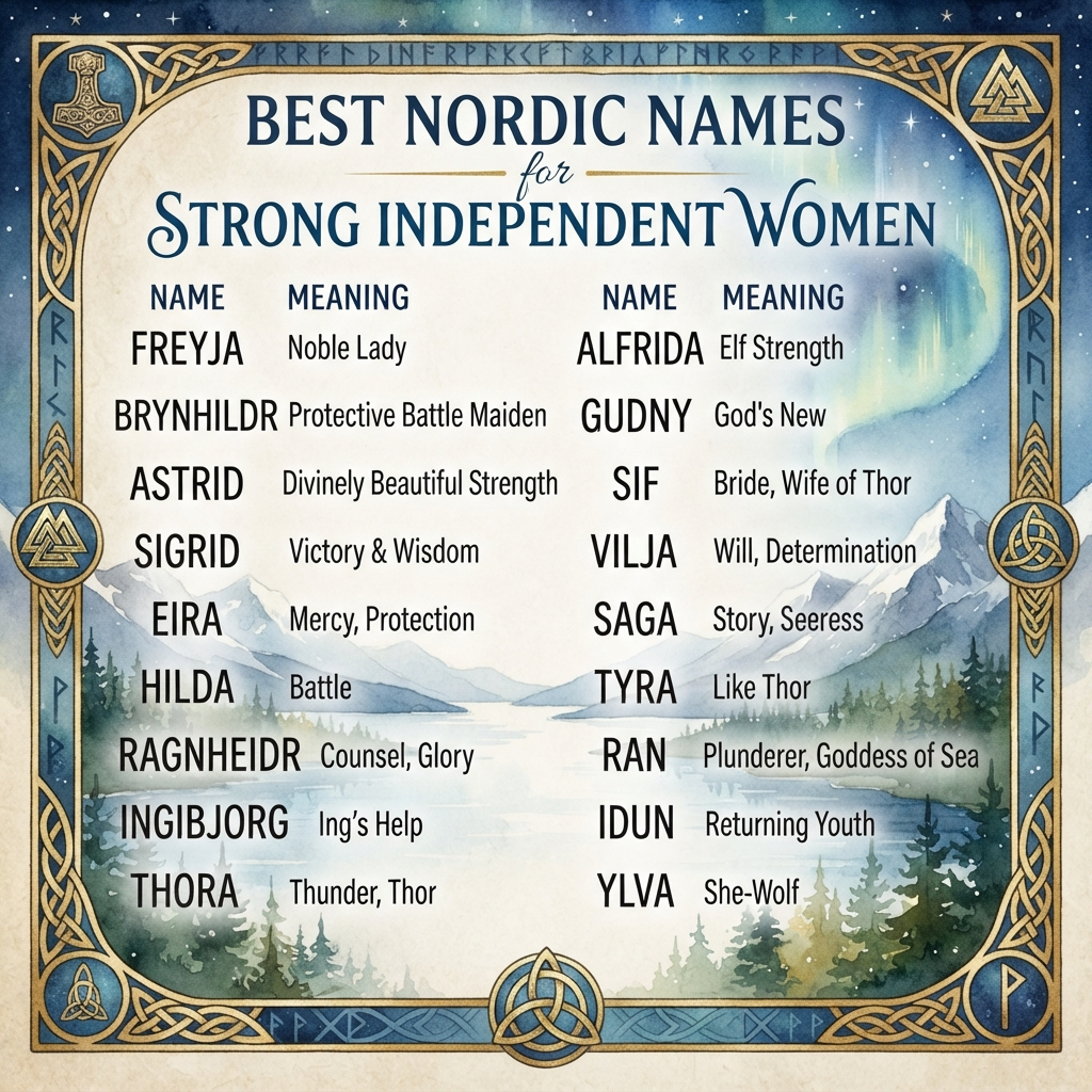 Best Nordic Names for Strong Independent Women