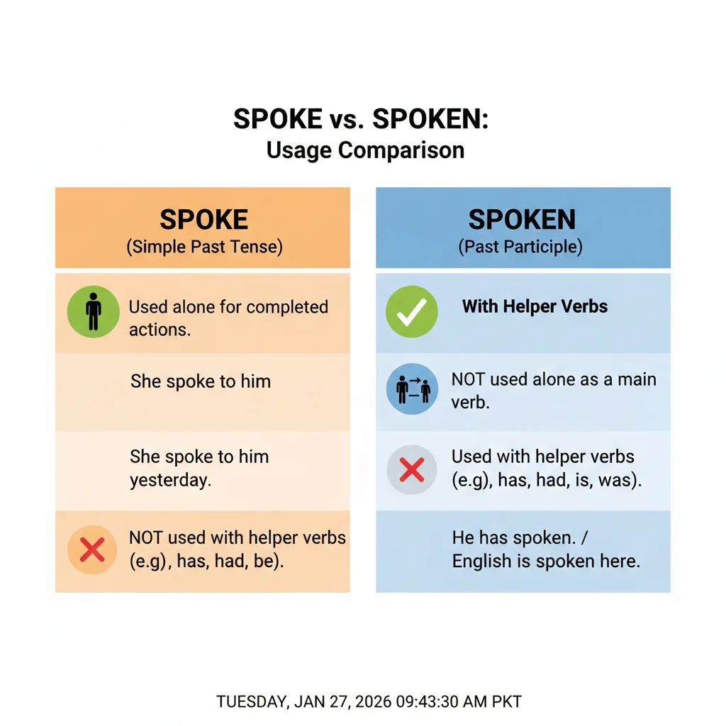 spoke / spoken