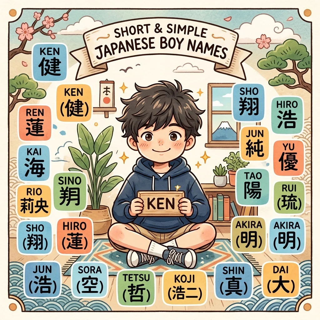 Short & Simple Japanese Boy Names