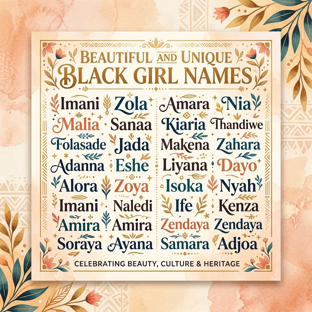 Beautiful and Unique Black Girl Names