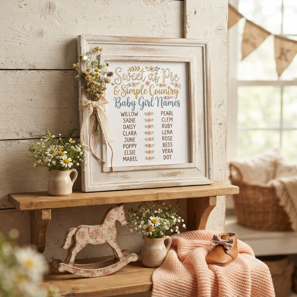 Sweet as Pie & Simple Country Baby Girl Names