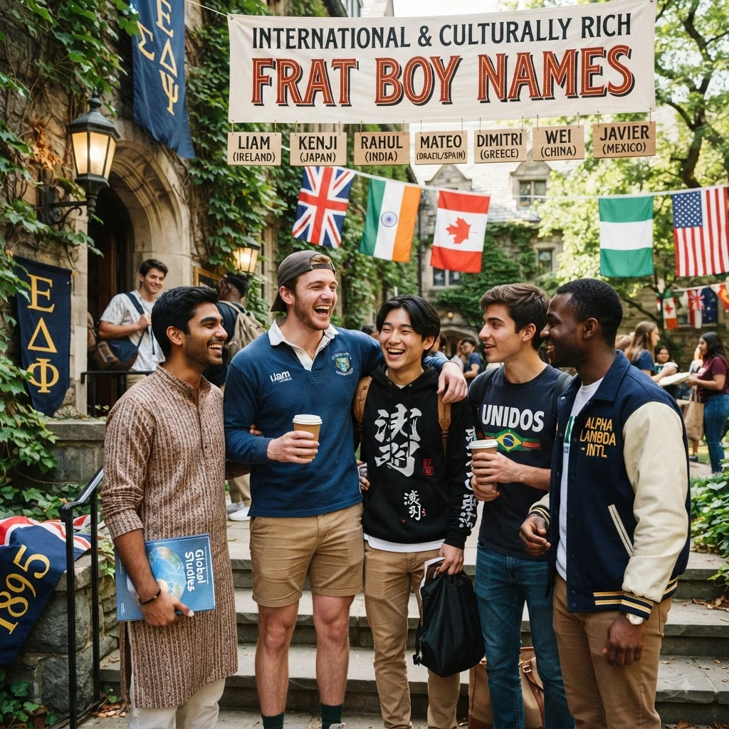 International & Culturally Rich Frat Boy Names