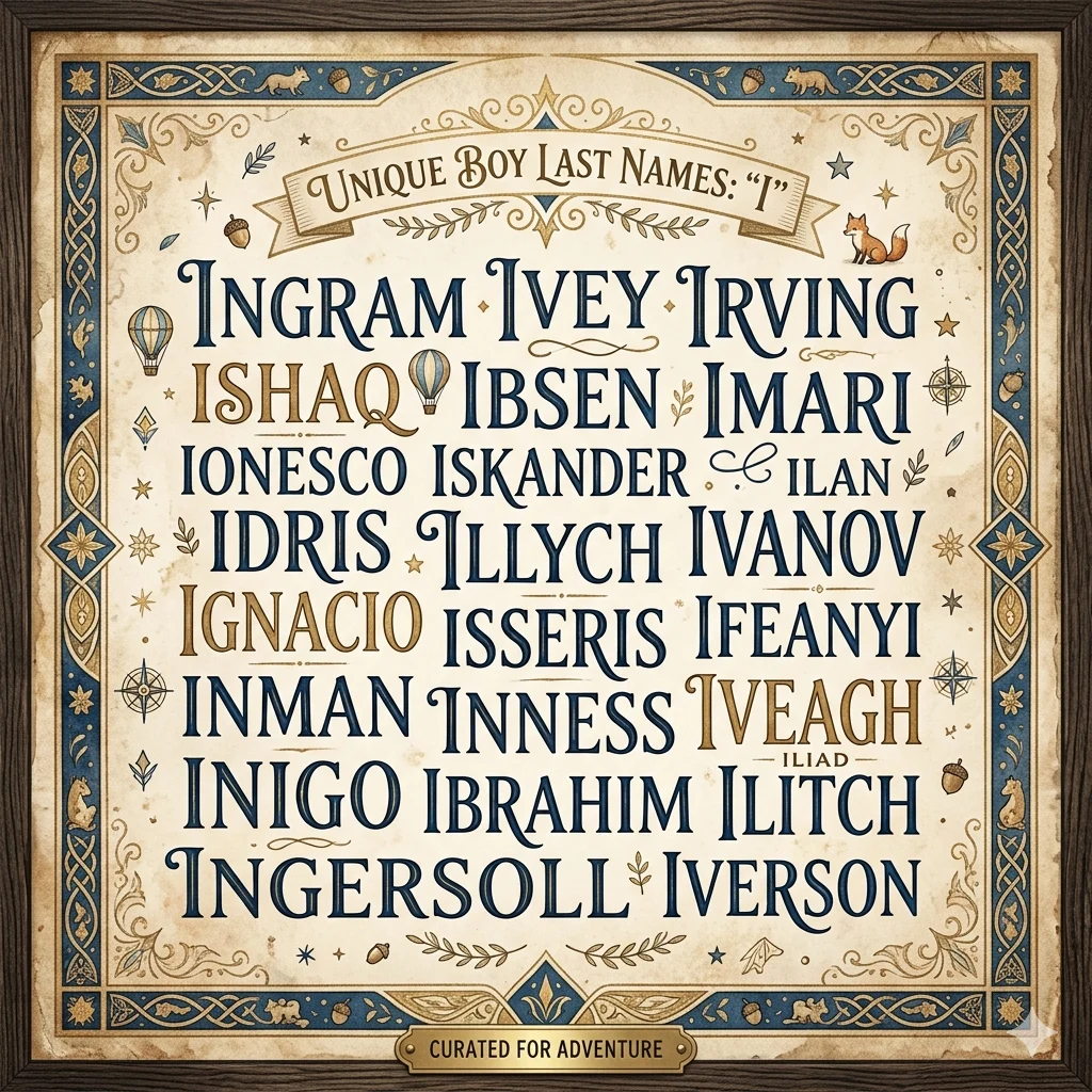 Boy Last Names That Start With I