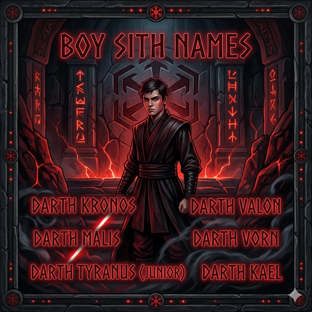 Boy Sith Names