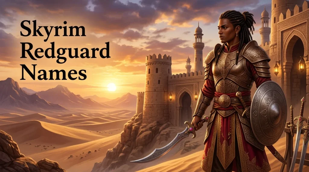 Skyrim Redguard Names