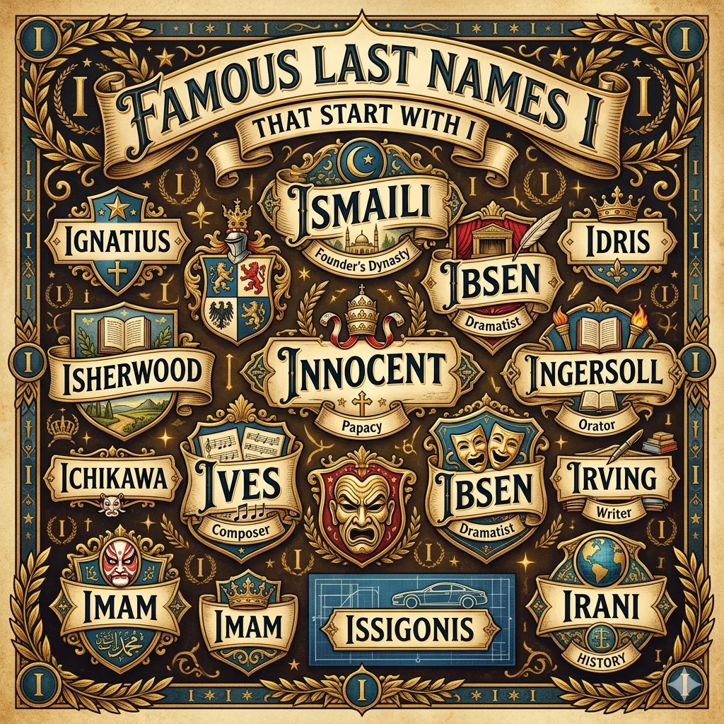 Famous Last Names That Start With I