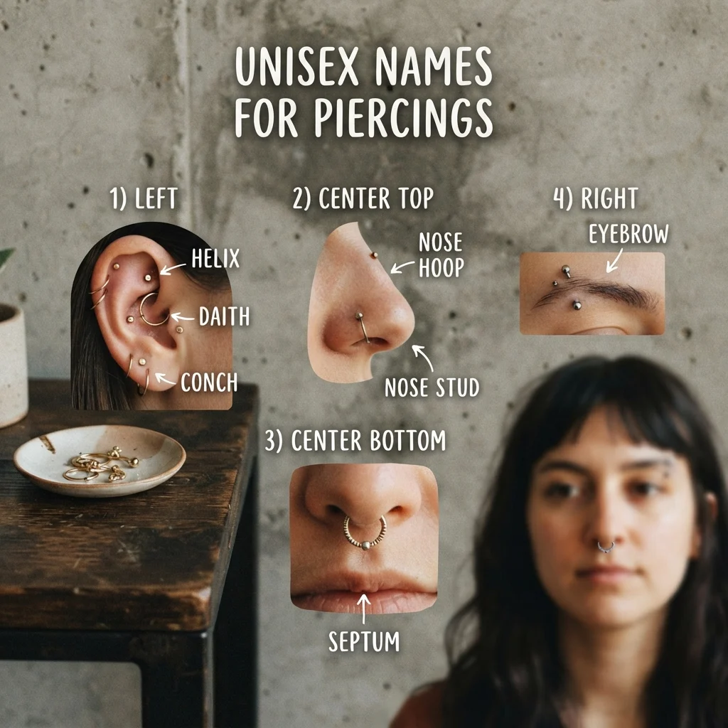 Unisex Names for Piercings