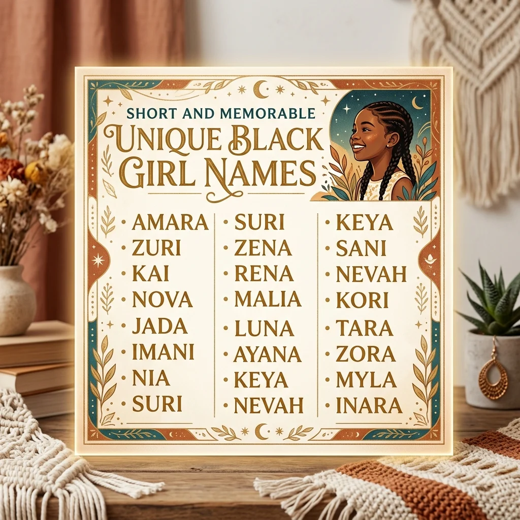 Short and Memorable Unique Black Girl Names