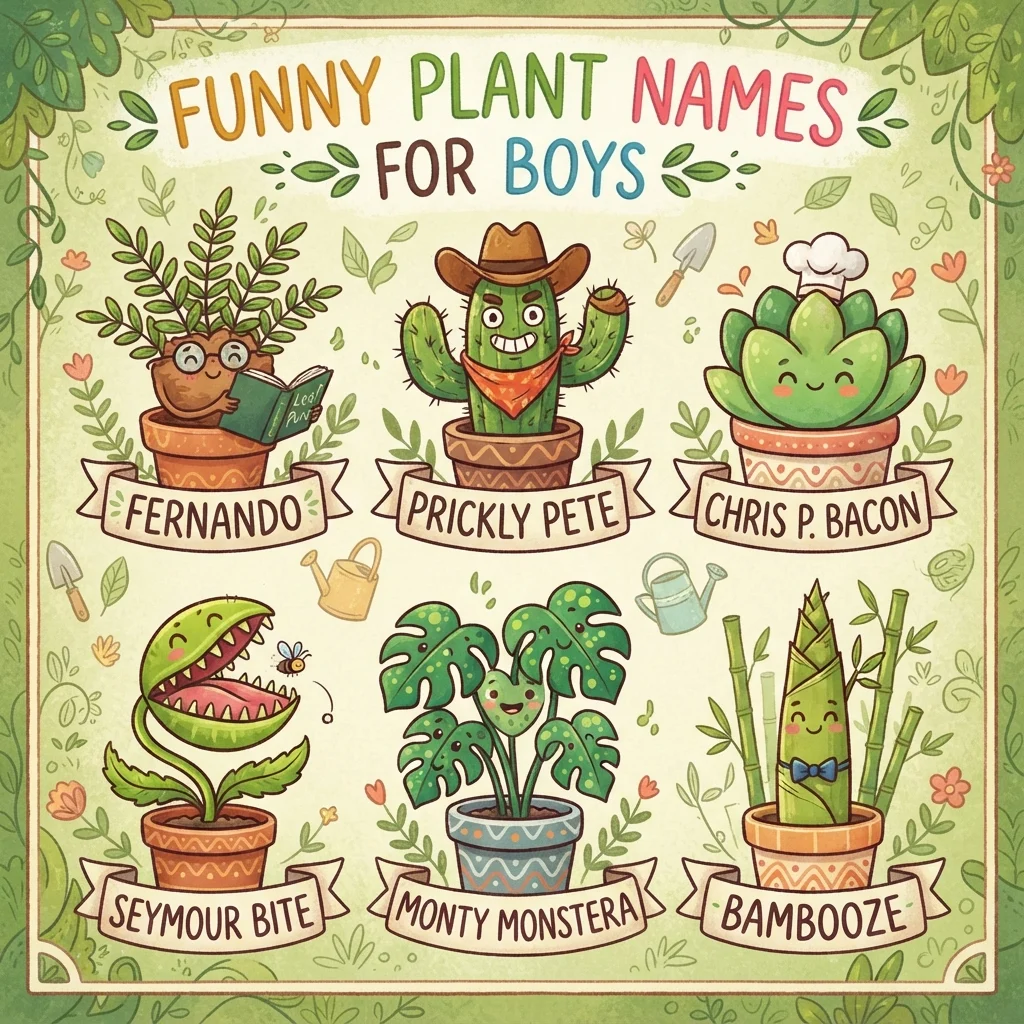 Funny Plant Names for Boys
