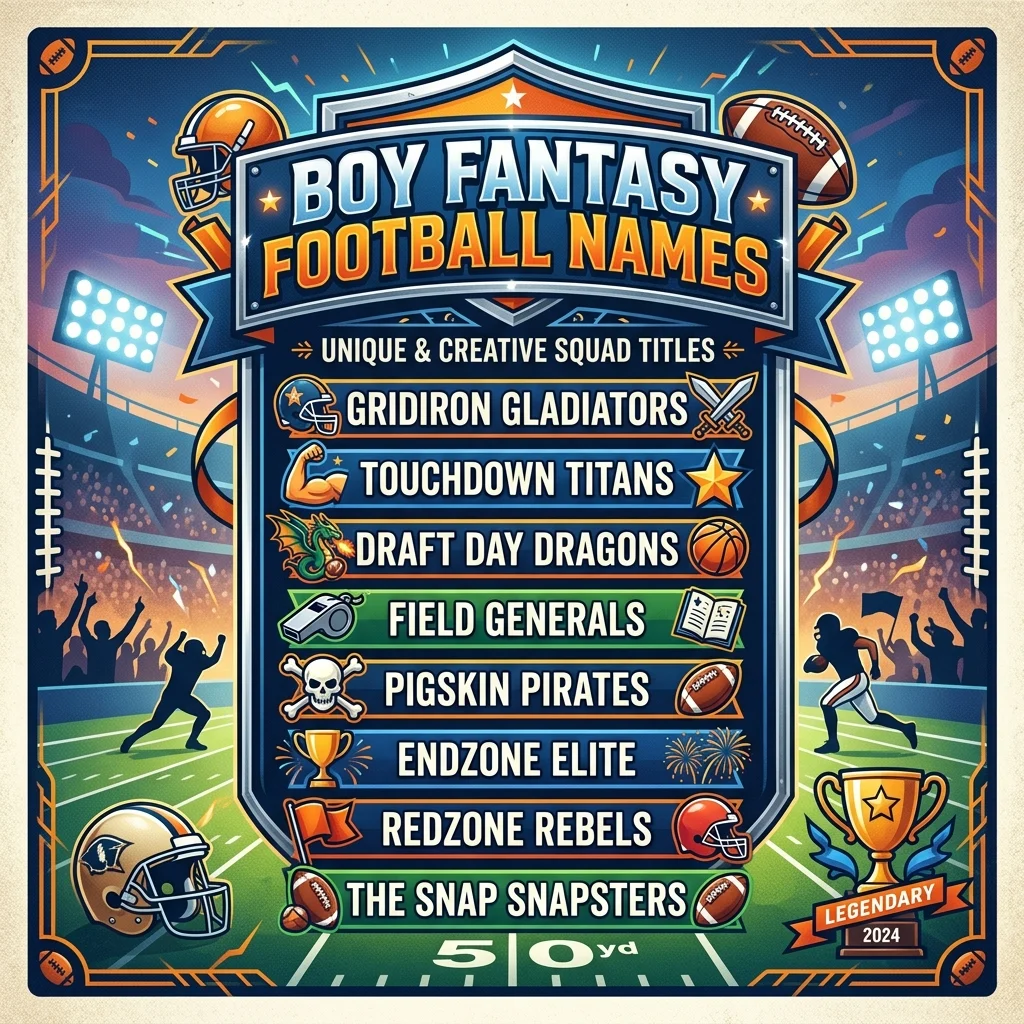 Boy Fantasy Football Names