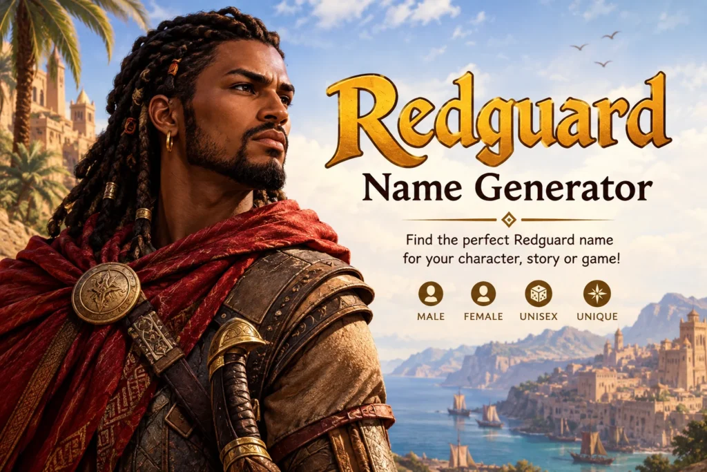 Redguard Name Generator