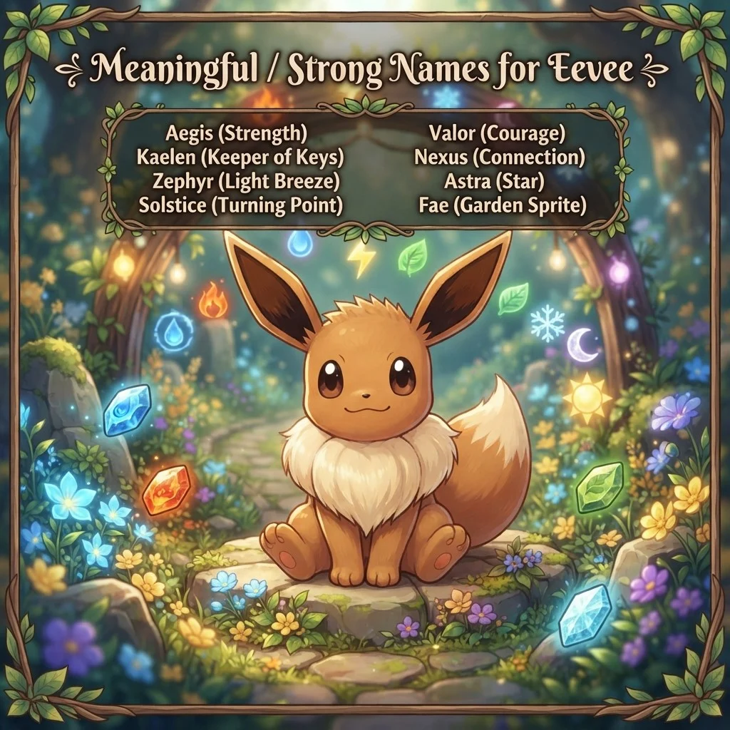 Meaningful / Strong Names for Eevee