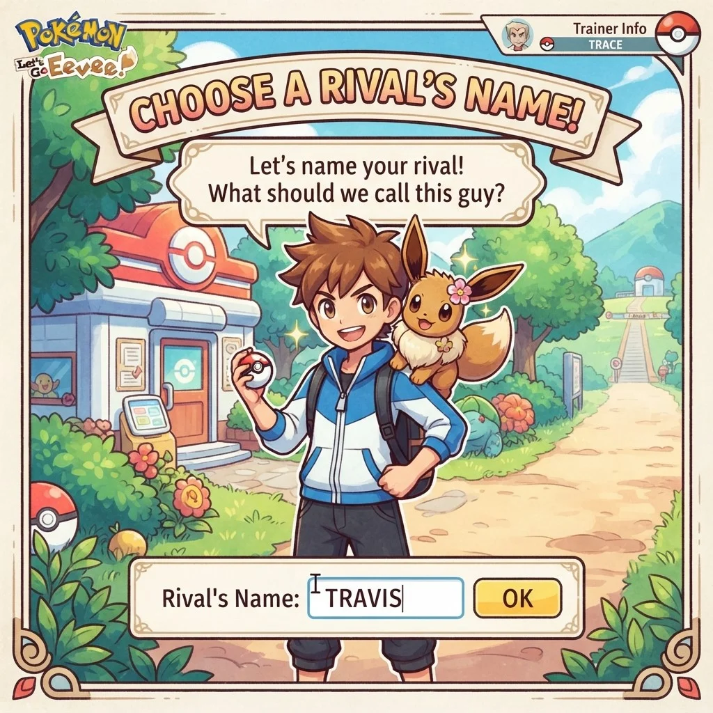 Let's Go Eevee Rival Name
