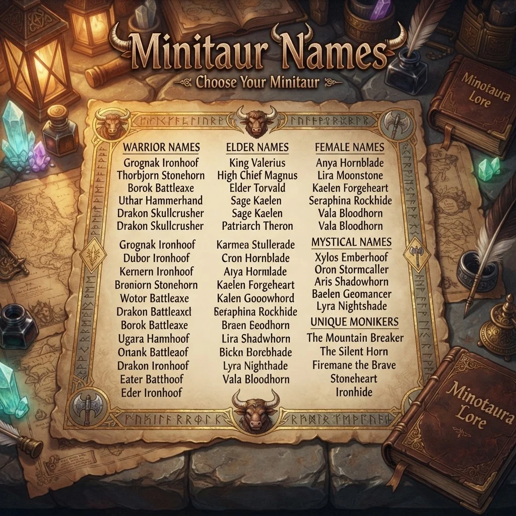 Minitaur Names
