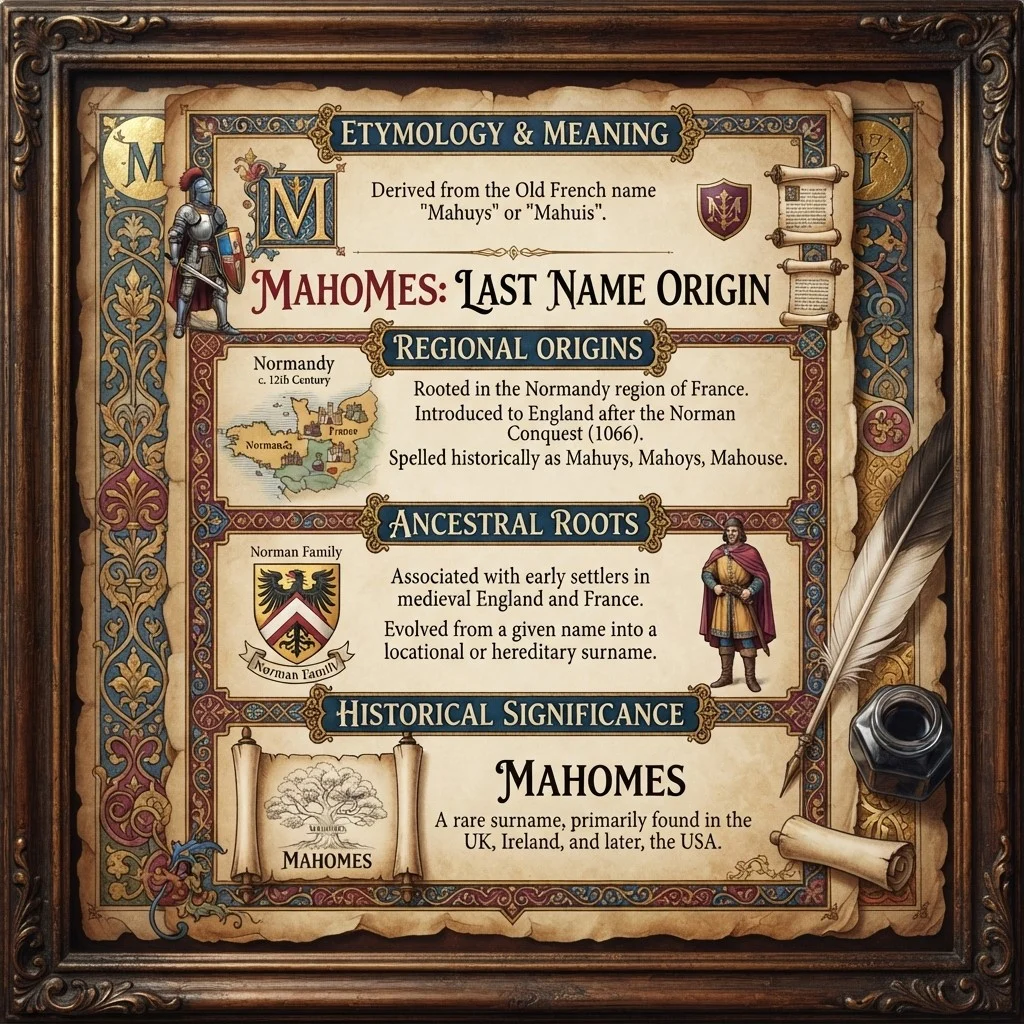 Mahomes Last Name Origin