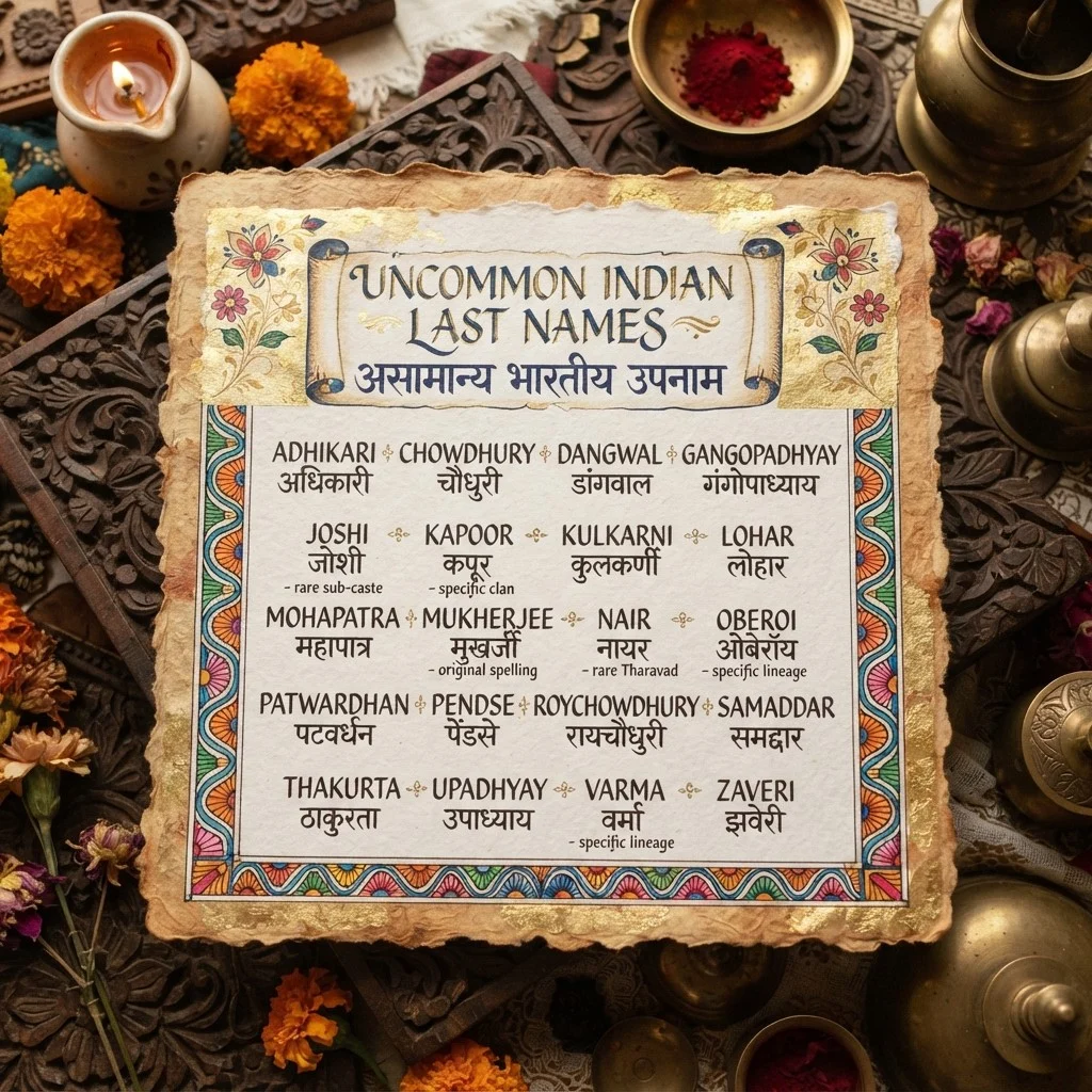 Uncommon Indian Last Names