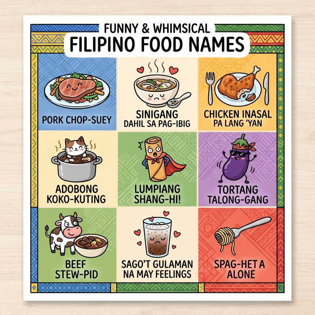 Funny and Whimsical Filipino Food Names