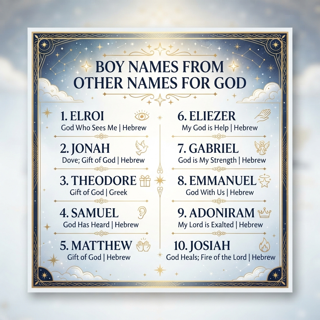 Boy Names from Other Names for God