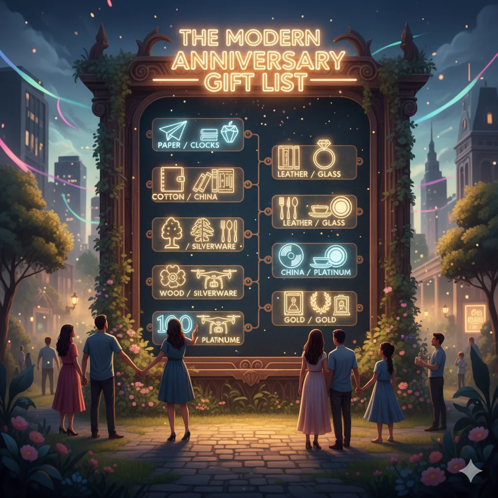 The Modern Anniversary Gift List