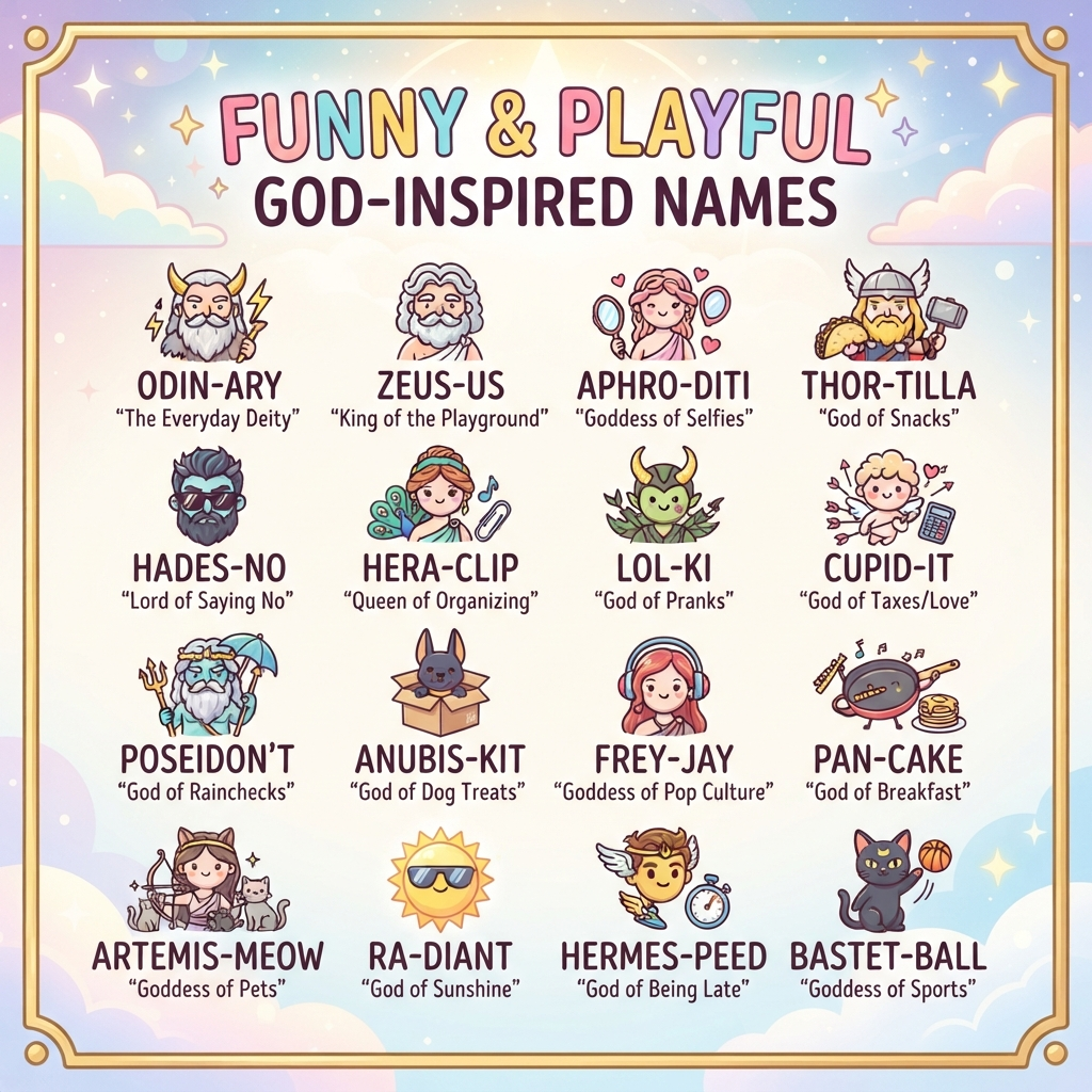 Funny & Playful God-Inspired Names