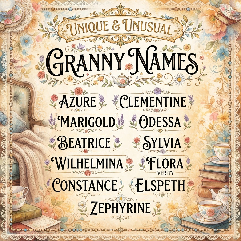 Unique & Unusual Granny Names
