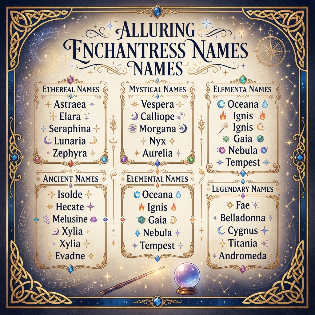 Alluring Enchantress Names