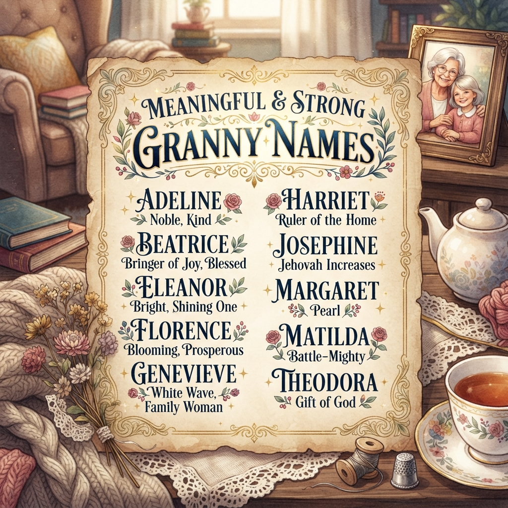 Meaningful & Strong Granny Names