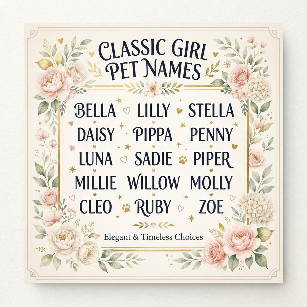 Classic Girl Pet Names