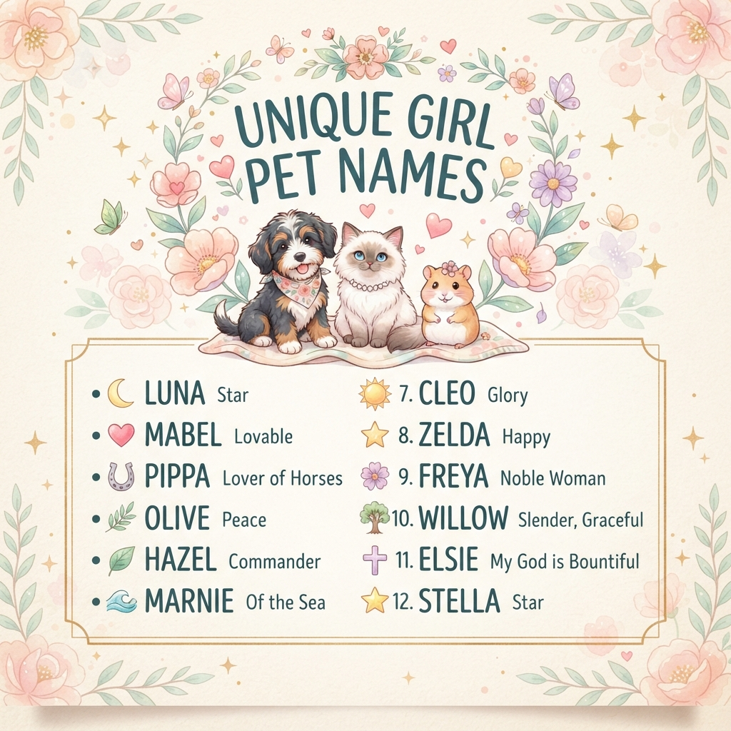 Unique Girl Pet Names
