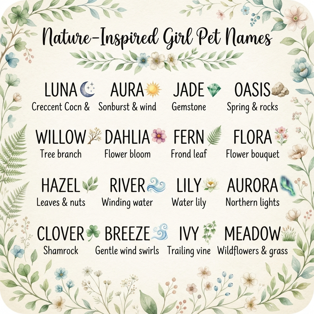 Nature-Inspired Girl Pet Names
