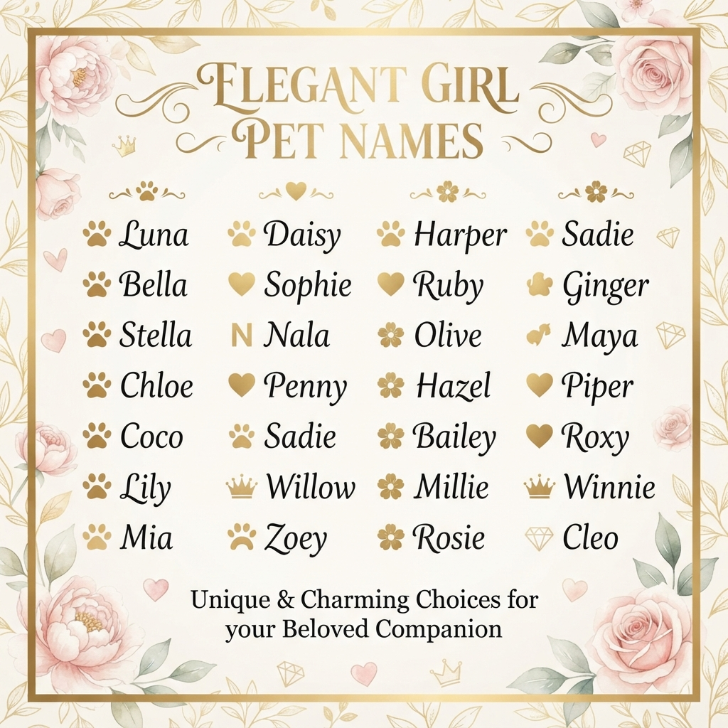 Elegant Girl Pet Names