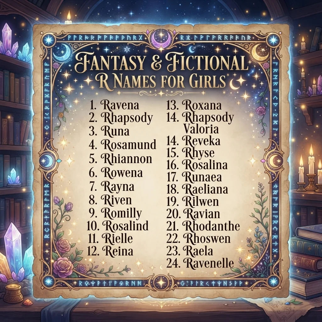Fantasy and Fictional R Names for Girls