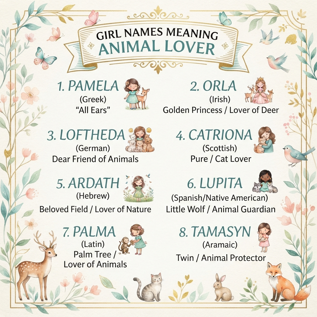 Girl Names Meaning Animal Lover