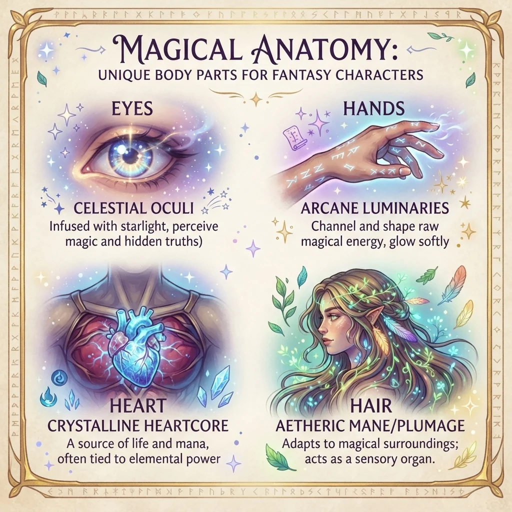 Fantasy Body Part Names for Magical Characters