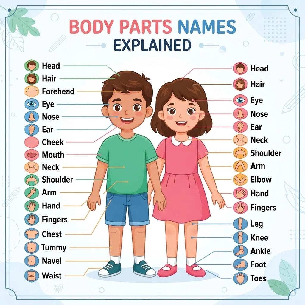 Body Parts Names Explained