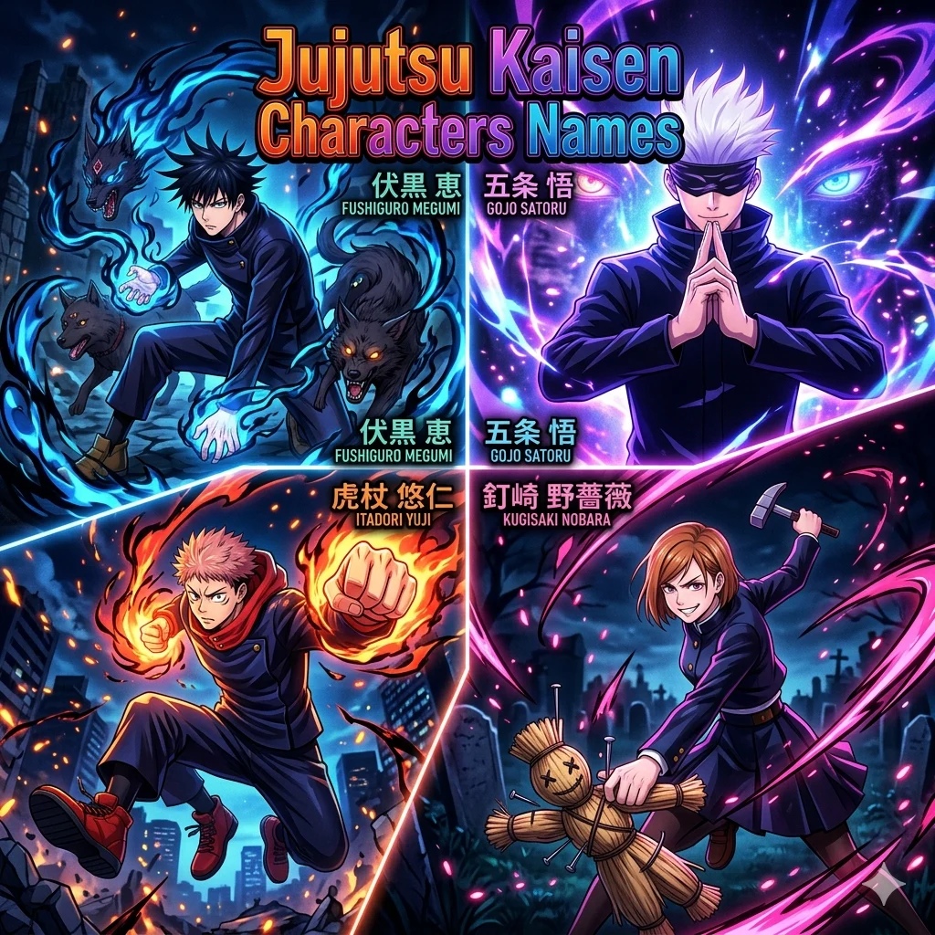 Jujutsu Kaisen Characters Names