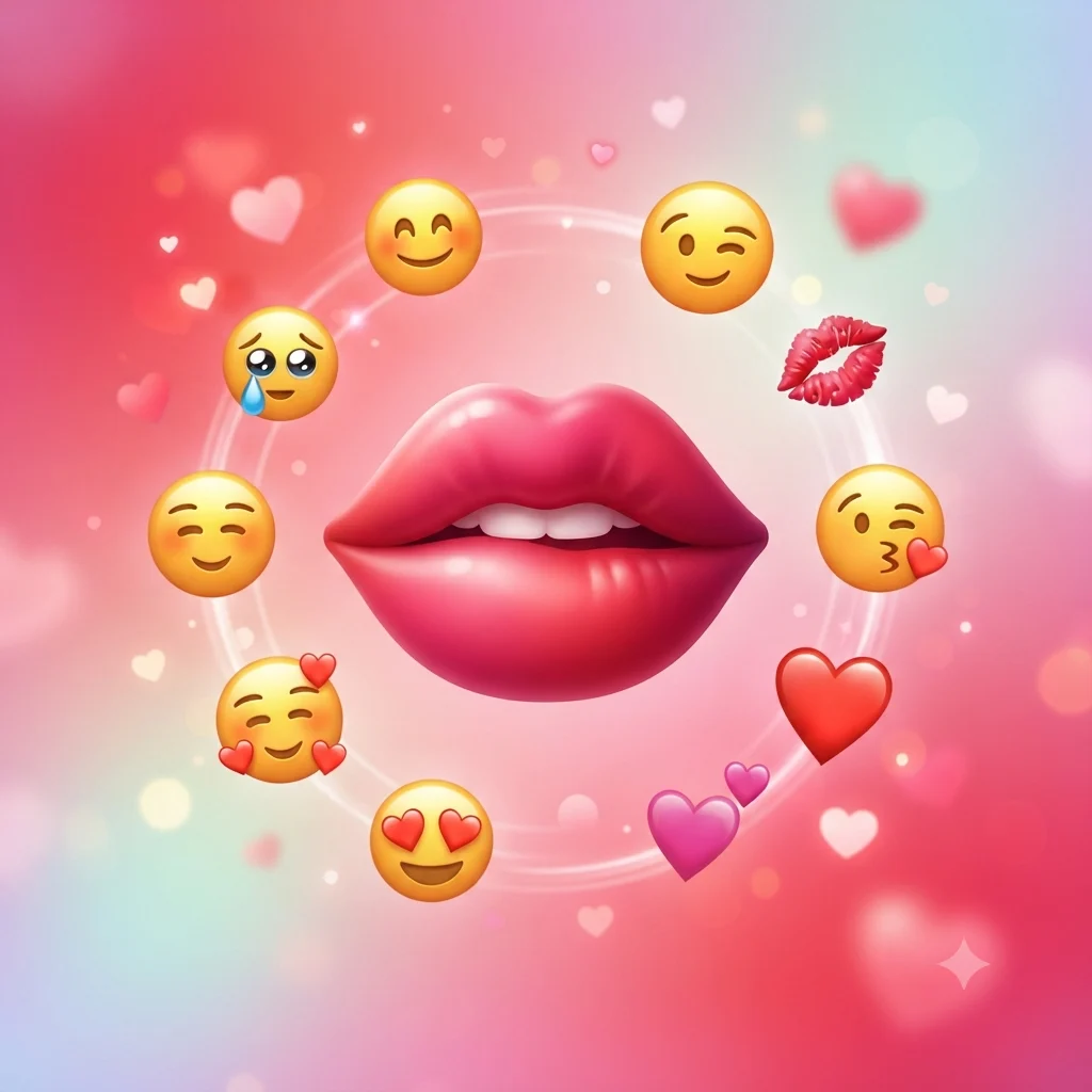 lip bite emoji