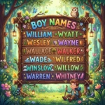 boy names that start with w